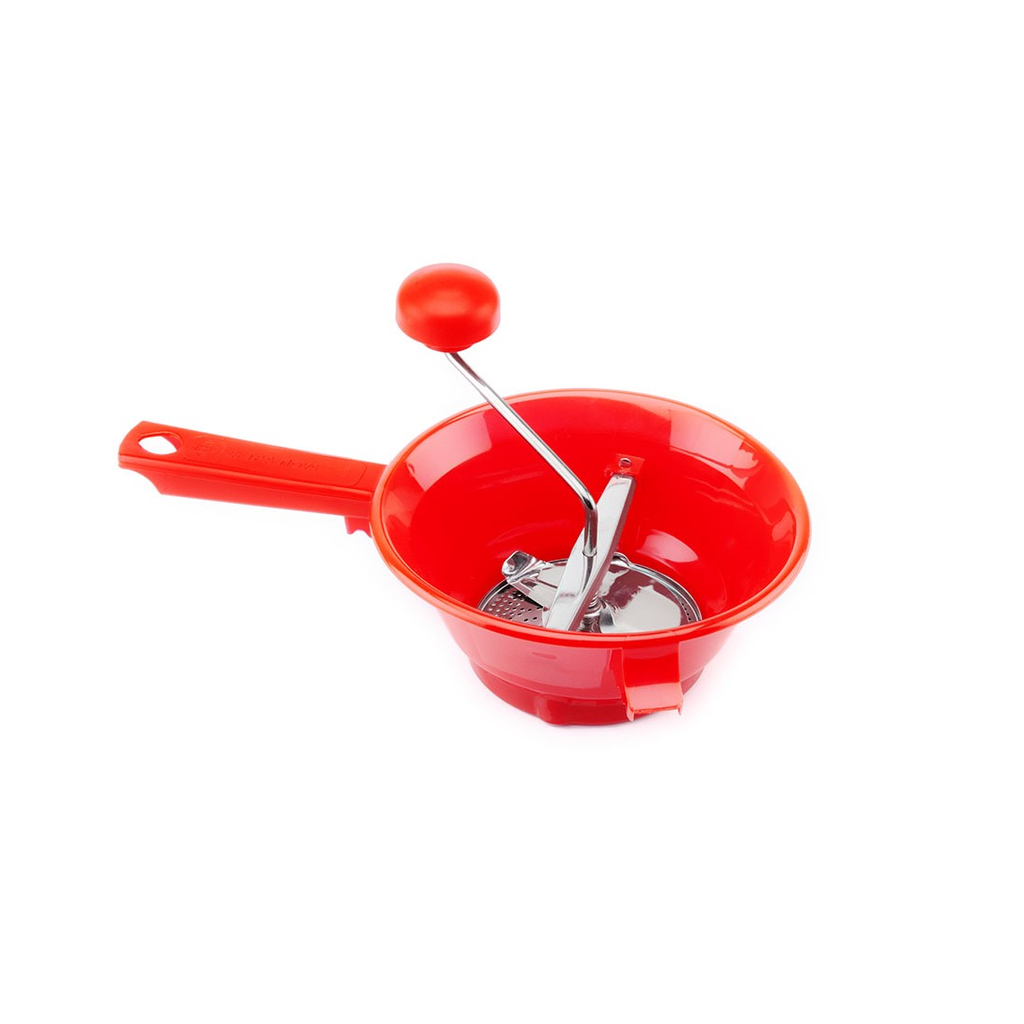 TOMATALO - Passaverdura in Plastica C/2 Filtri con Fascia a Cravatta, appendibile - Cm.20