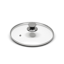 GLASS LID MOUNTED w/ STEEL KNOB & SCREW, w/ SLEEVE - CM.24