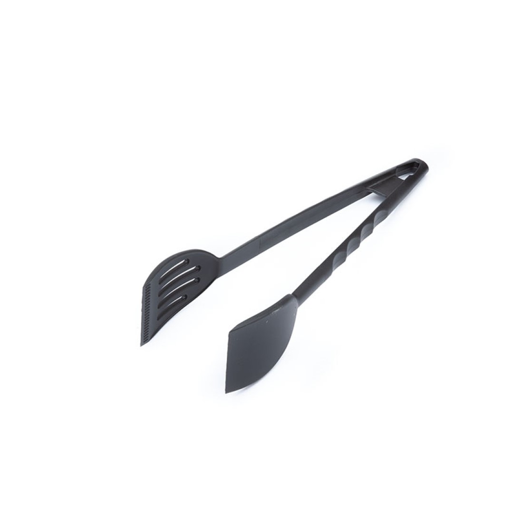 BASIC NYLON BLACK SALAD TONGS w/ STICKER