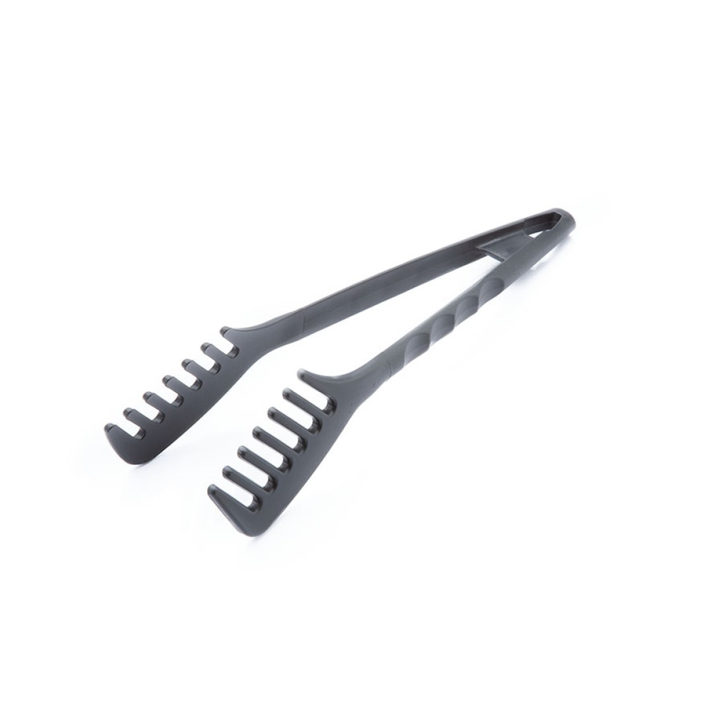 BASIC NYLON BLACK SPAGHETTI TONGS w/ STICKER