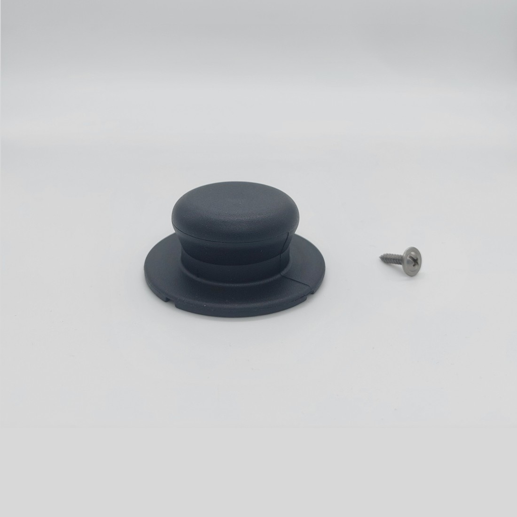 BLACK KNOB mod. STANDARD for LIDS w/ SLEEVE