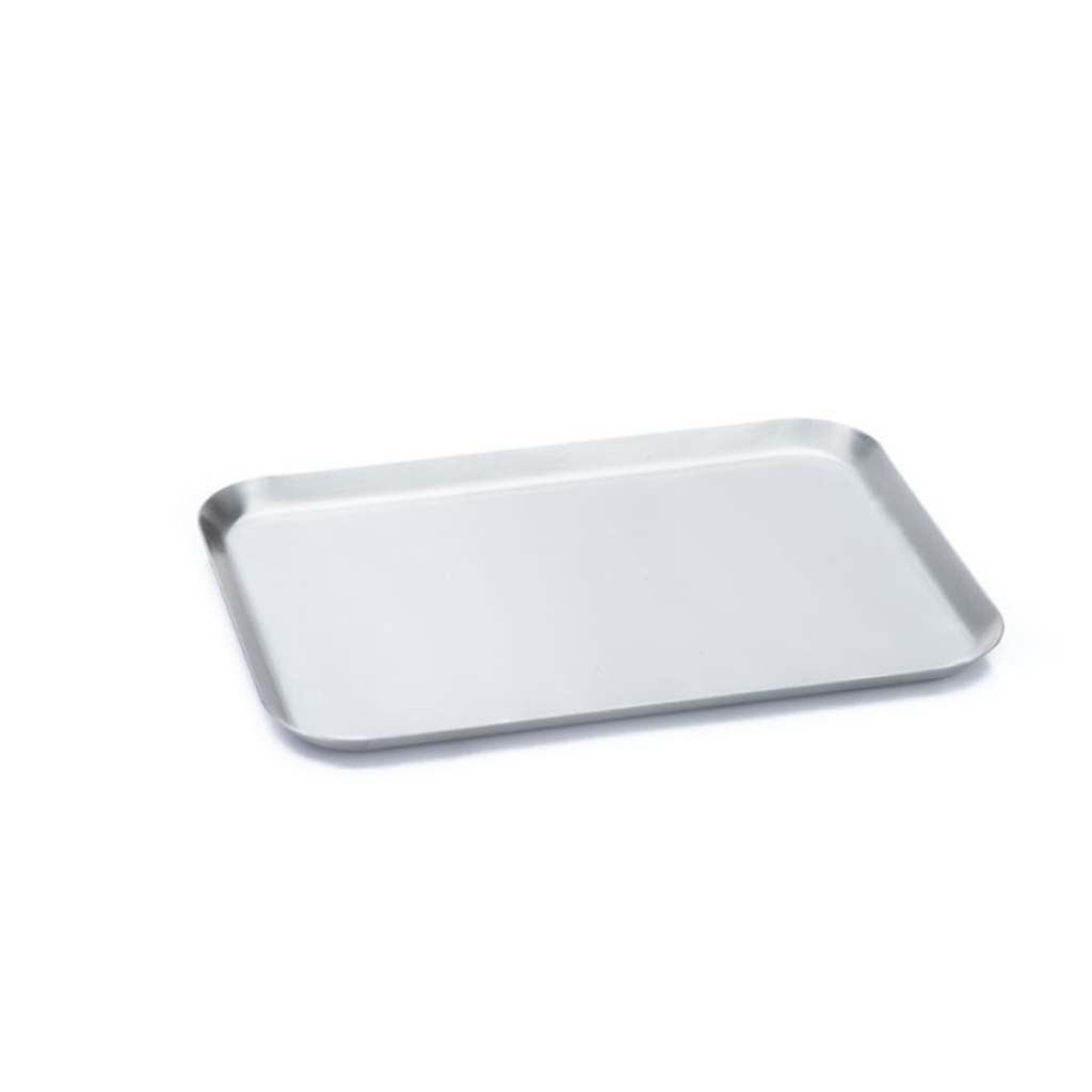 Vassoio Rettangolare Inox C/Adesivo - Cm 36X28