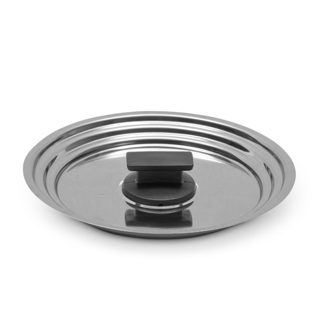 UFO MULTISIZE - Steel Lid Multisize Mounted W/ Knob & Screw, W/ Sleeve - Cm.20 - 22 - 24
