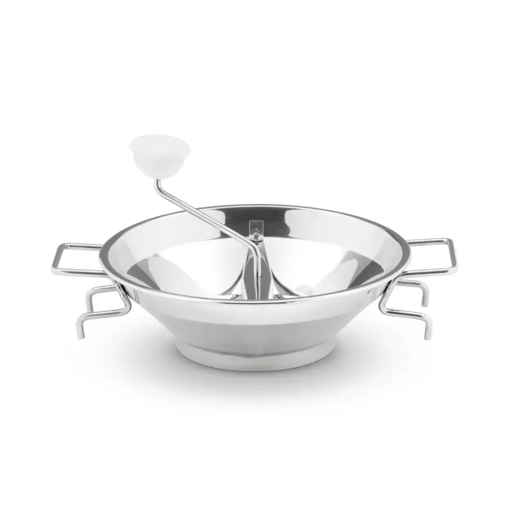 TOMATALO PRO - Passaverdura Professionale Inox 2 Maniglie, 4 Filtri e Scatola - Cm.26
