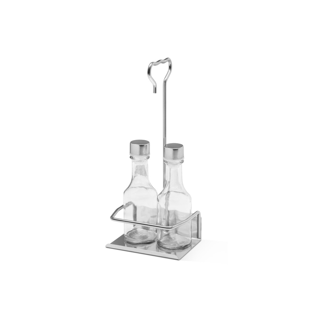 OLIAMI - Set condimenti 2 pezzi con etichetta adesiva 