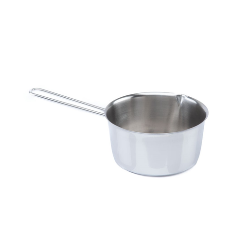 [CC014] Casseruola Conica 18/10 C/Manico Acciaio C/Adesivo - Cm.16
