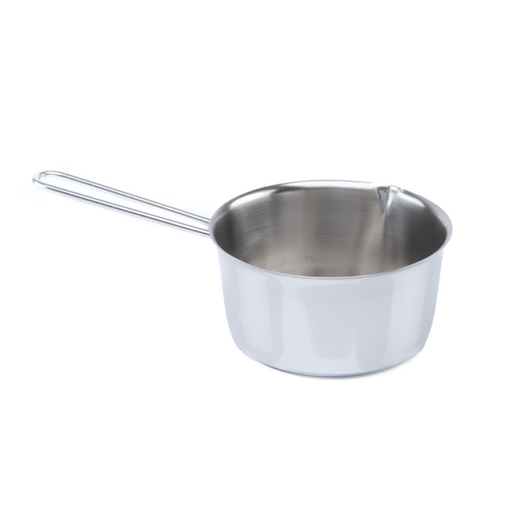 [CC015] Casseruola Conica 18/10 C/Manico Acciaio C/Adesivo - Cm.18