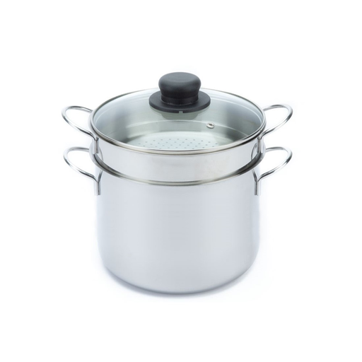 [PE011] Pentola Per Cous Cous Con Vaporiera E Coperchio Con Scatola - Cm.22