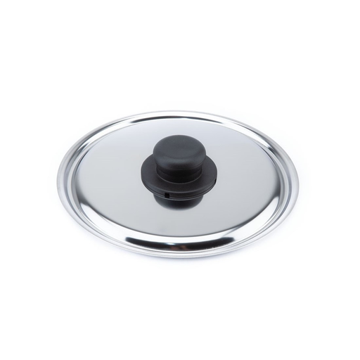 [CO024] Coperchio in Acciaio Montato con Pomello e Vite con Adesivo - Cm.24