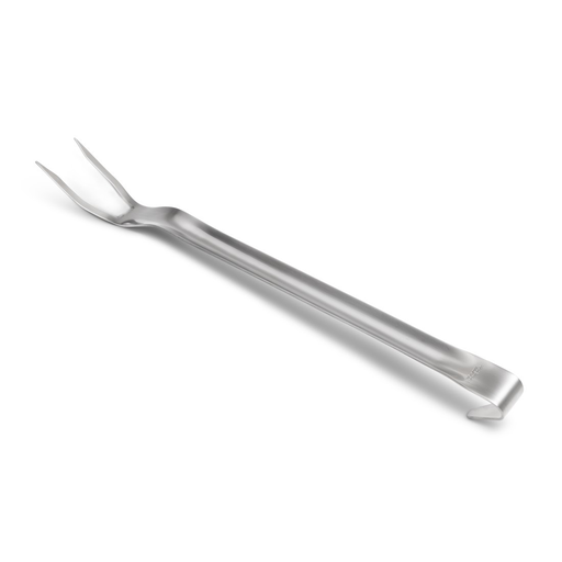 [B246] Forchetta Lunga 2 Rebbi 18/10 con fascia appendibile - Cm.43