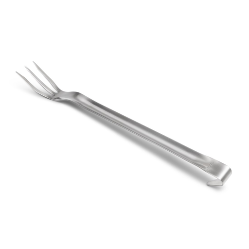 [B254] Forchetta Corta 3 Rebbi 18/10 con fascia appendibile - Cm.43
