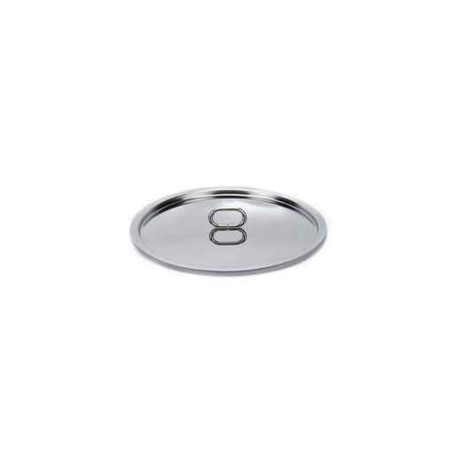 [PE070] Coperchio Ecotherm C/Pomolo Acciaio, C/Adesivo - Cm.14