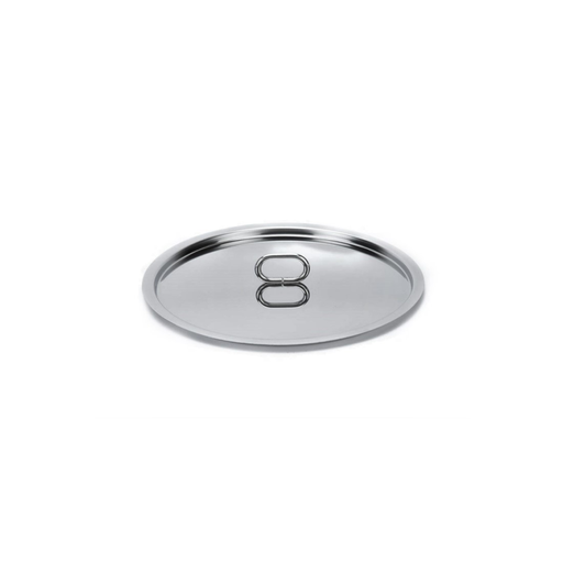[PE073] Coperchio Ecotherm C/Pomolo Acciaio, C/Adesivo - Cm.20
