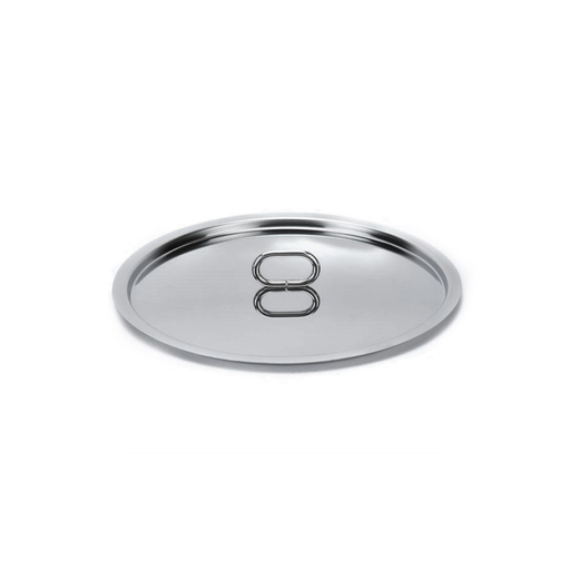 [PE075] Coperchio Ecotherm C/Pomolo Acciaio, C/Adesivo - Cm.24