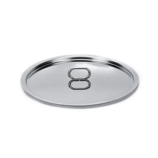 [PE076] Coperchio Ecotherm C/Pomolo Acciaio, C/Adesivo - Cm.26