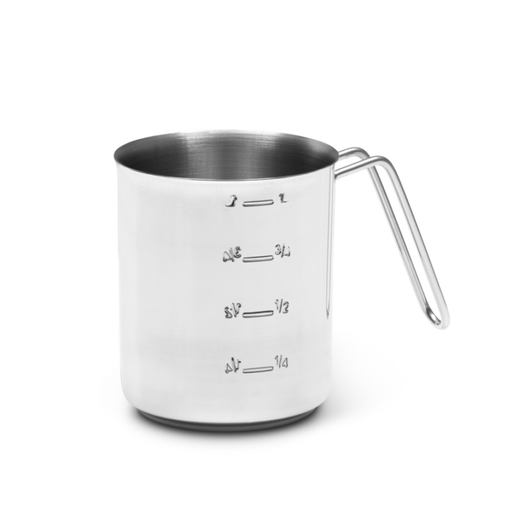 [GA101] Caffettiera Graduata Inox 18\10 C/ Adesivo - Lt.1