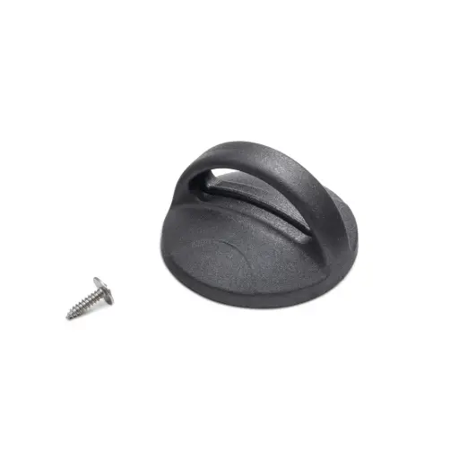 [RIC017] HEROES - Pomolo Nero Mod. Arc per coperchio con fascia appendibile