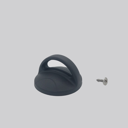 [RIC017] Pomolo Nero Mod. Arc per coperchio con fascia appendibile