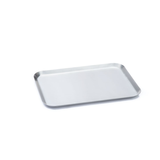 [VA23] Vassoio Rettangolare Inox C/ Adesivo - Cm 23X16
