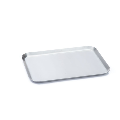 [VA36] Vassoio Rettangolare Inox C/Adesivo - Cm 36X28