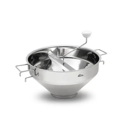 [PV236MS] TOMATALO PRO - Passaverdura Professionale Inox 2 Maniglie, 4 Filtri e Scatola - Cm.36