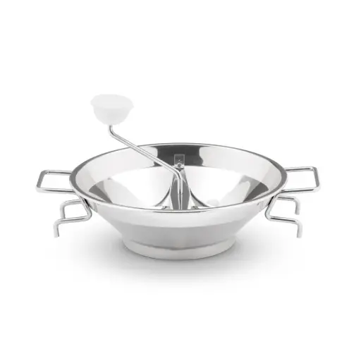 [PV216PMS] TOMATALO PRO - Passaverdura Professionale Inox 2 Maniglie, 4 Filtri e Scatola - Cm.26